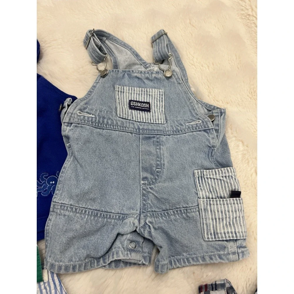 Vintage Baby toddler Overall Clothing Lot Surf Polo Retro Oshkosh